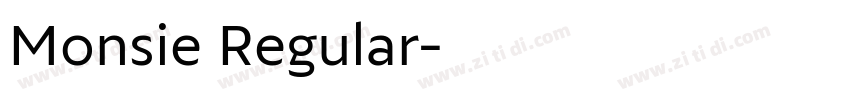 Monsie Regular字体转换
